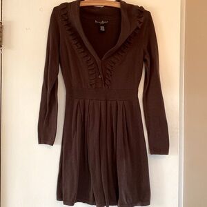 Chocolate Brown Sweater Dress Sz Sm